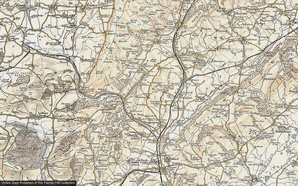 Old Map of Historic Map covering Brokenstones in 1902-1903