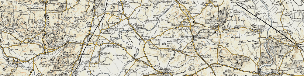 Old map of Bryn-y-wystyn in 1902
