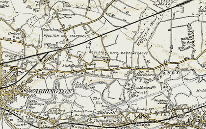 Old map of Woolston in 1903