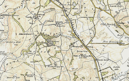 Old map of Wooperton in 1901-1903