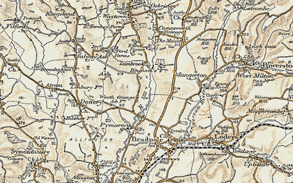 Old map of Wooth in 1898-1899