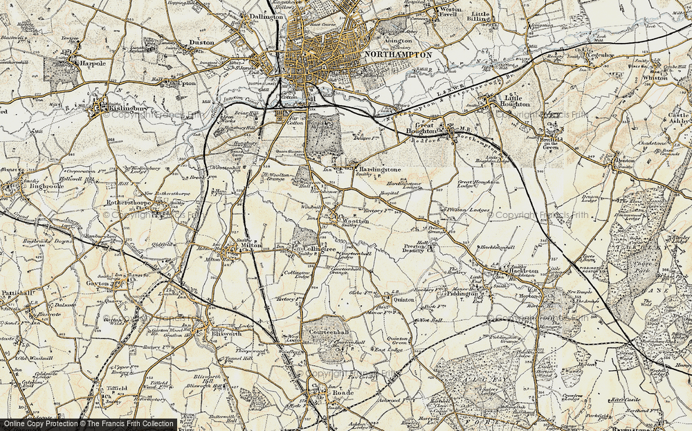 Old Map of Historic Map covering Blacky More in 1898-1901