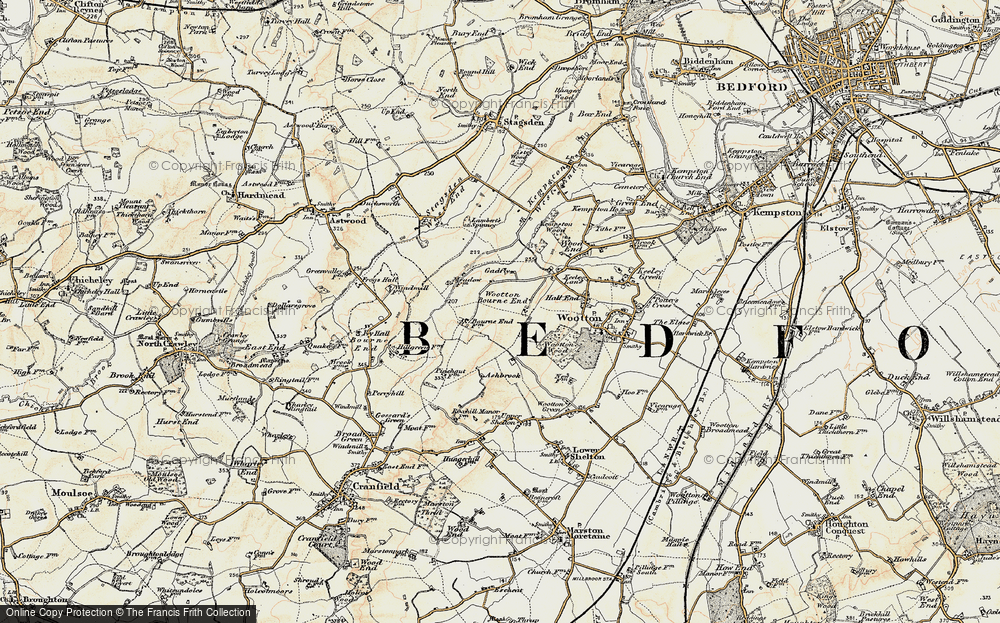 Old Map of Wootton Bourne End, 1898-1901 in 1898-1901