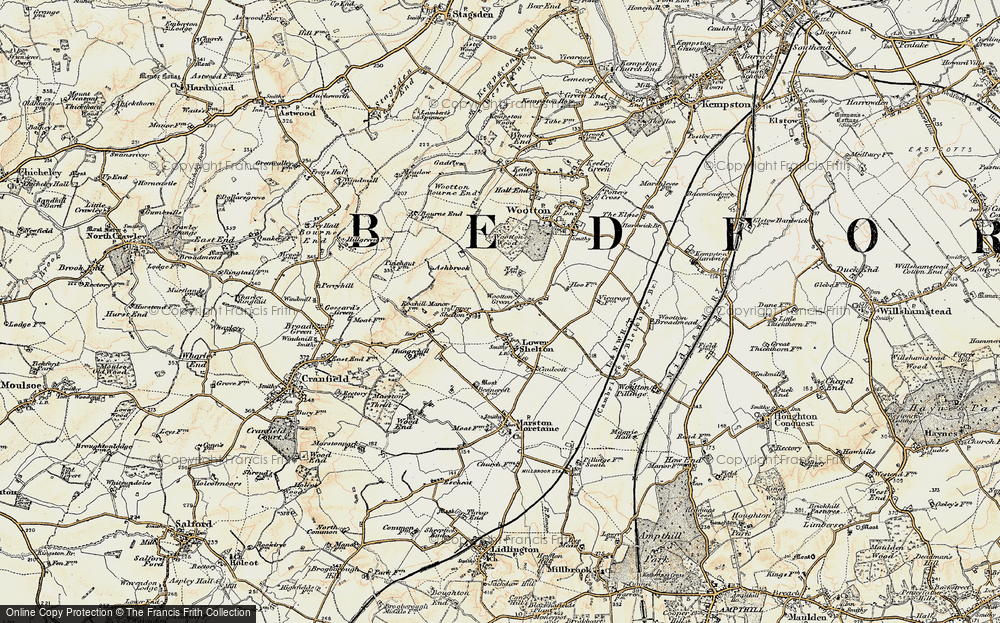 Old Map of Wootton Green, 1898-1901 in 1898-1901