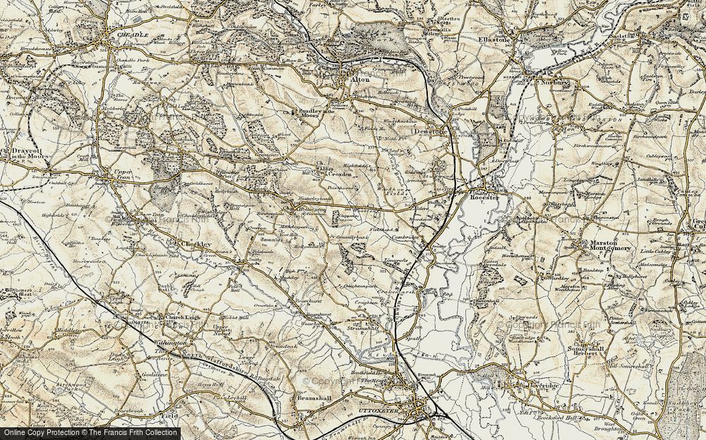 Old Map of Woottons, 1902 in 1902