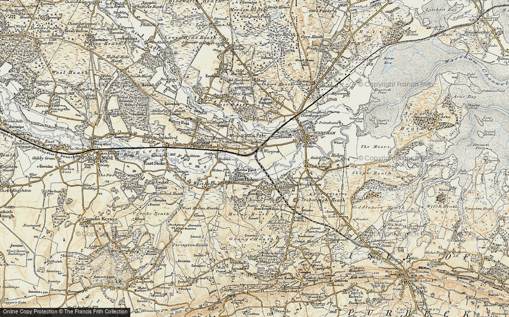 Old Map of Worgret, 1899-1909 in 1899-1909