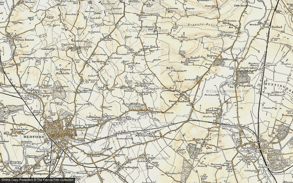 Old Map of Workhouse End, 1898-1901 in 1898-1901
