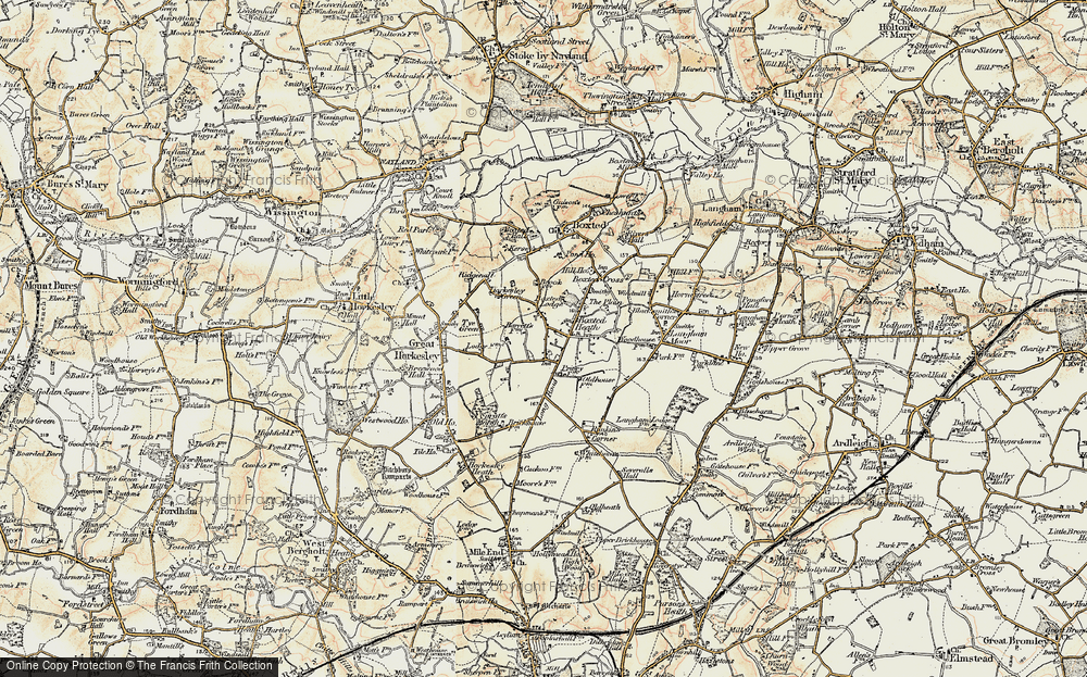 Old Map of Workhouse Hill, 1898-1899 in 1898-1899