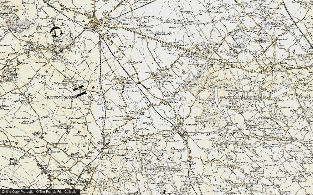 Old Map of Historic Map covering The Chilterns in 1898