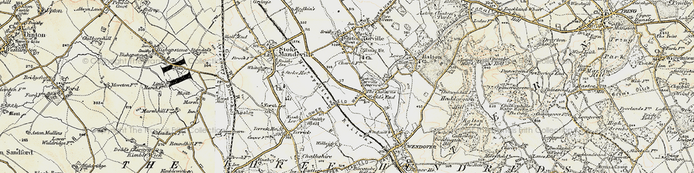 Old map of The Chilterns in 1898