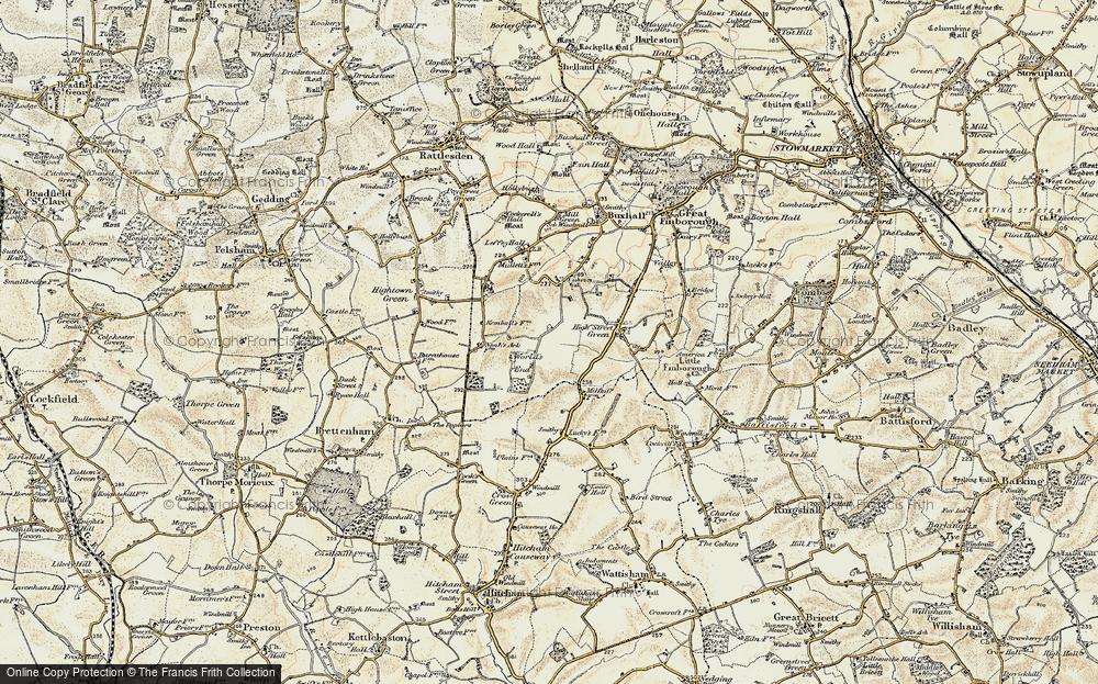 Old Map of World's End, 1899-1901 in 1899-1901
