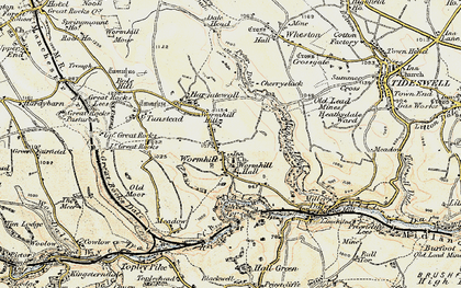 Old map of Chee Dale in 1902-1903