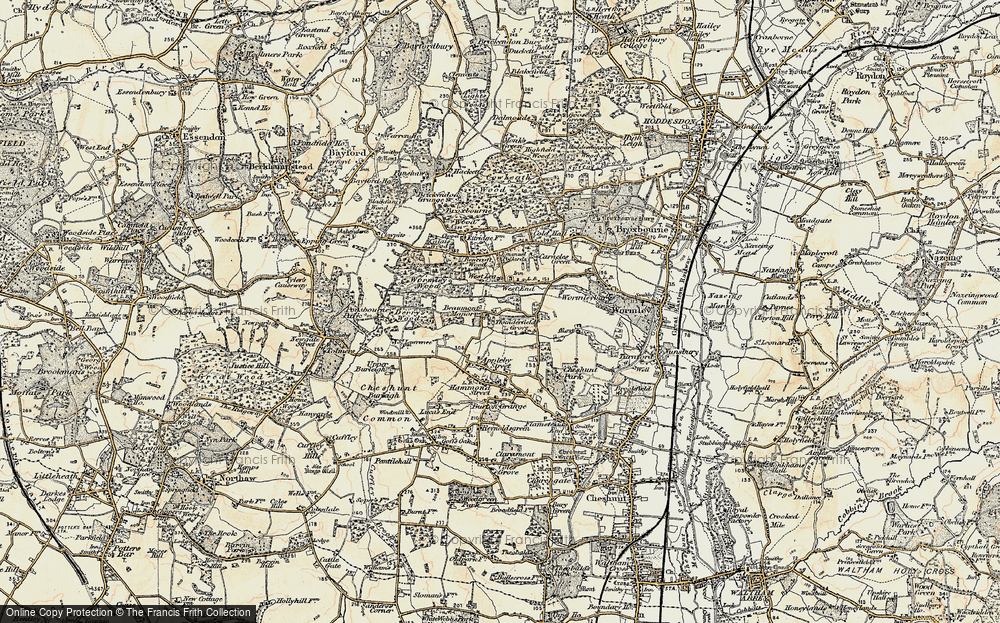 Old Map of Historic Map covering Westlea in 1897-1898