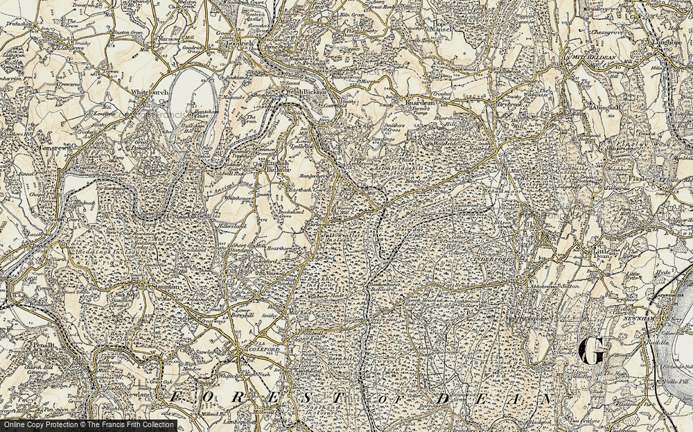 Old Map of Worrall Hill, 1899-1900 in 1899-1900