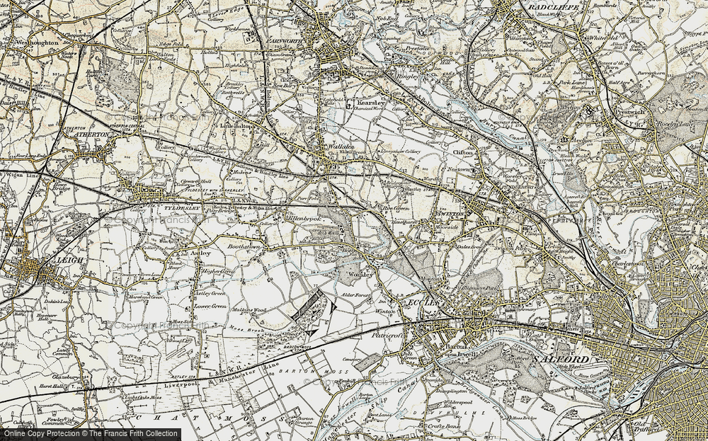 Old Map of Worsley, 1903 in 1903