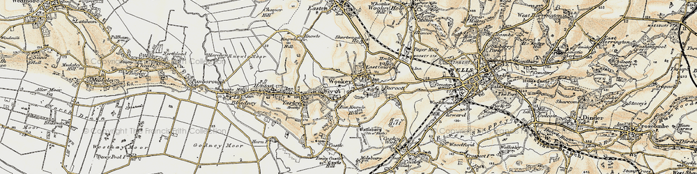 Old map of Worth in 1899