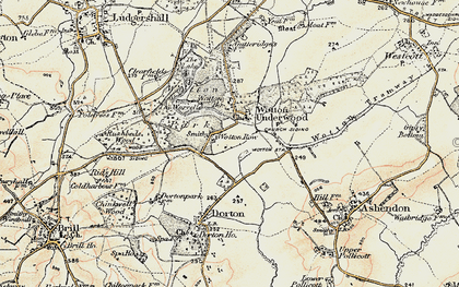 Old map of Wotton Ho in 1898-1899