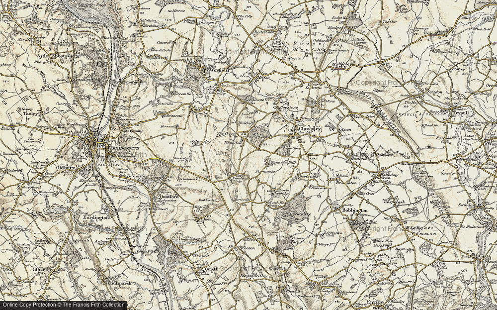 Old Map of Woundale, 1902 in 1902