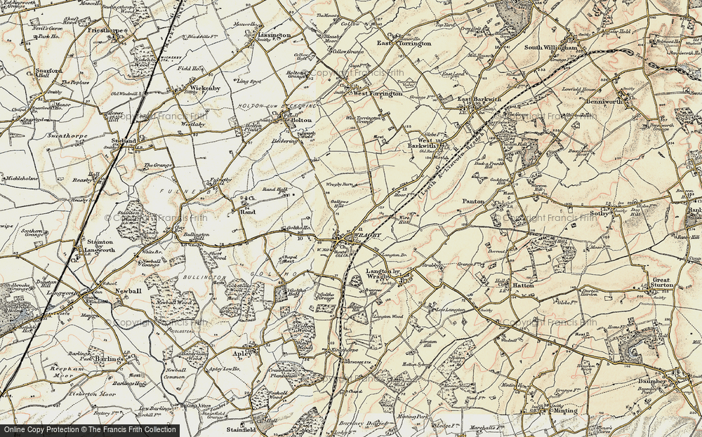 Old Map of Wragby, 1902-1903 in 1902-1903