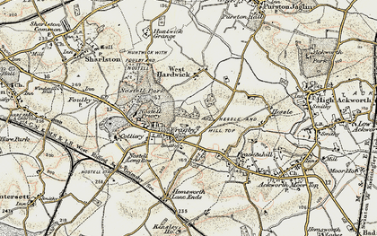 Old map of Wragby in 1903
