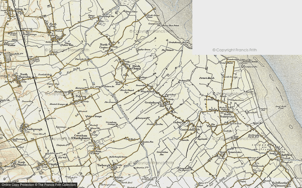 Old Map of Wragholme, 1903-1908 in 1903-1908