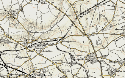Old map of Wrangbrook in 1903