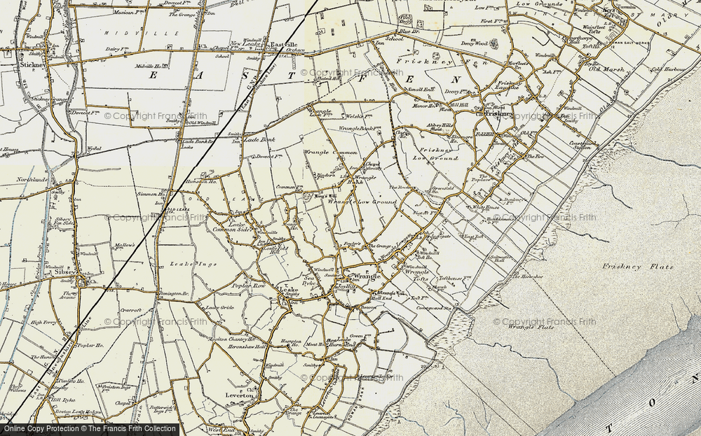 Old Map of Wrangle Low Ground, 1901-1902 in 1901-1902