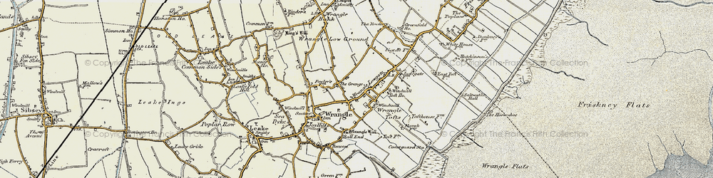 Old map of Wrangle Lowgate in 1901-1902