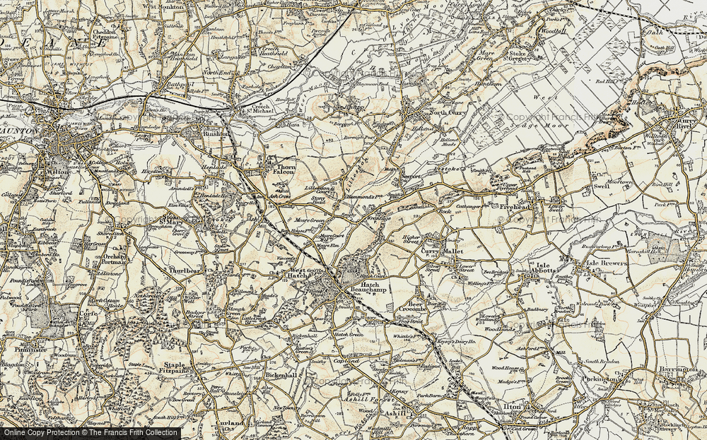 Old Map of Wrantage, 1898-1900 in 1898-1900