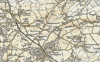 Old map of Wrantage in 1898-1900