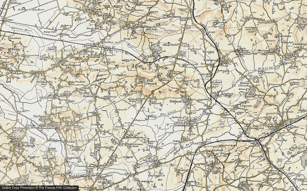 Old Map of Wraxall, 1899 in 1899