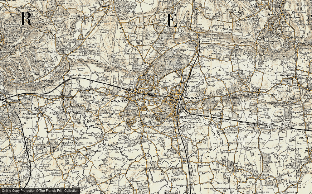 Old Maps of Wray Common, Surrey Francis Frith