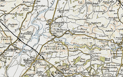 Old map of Wrayton in 1903-1904