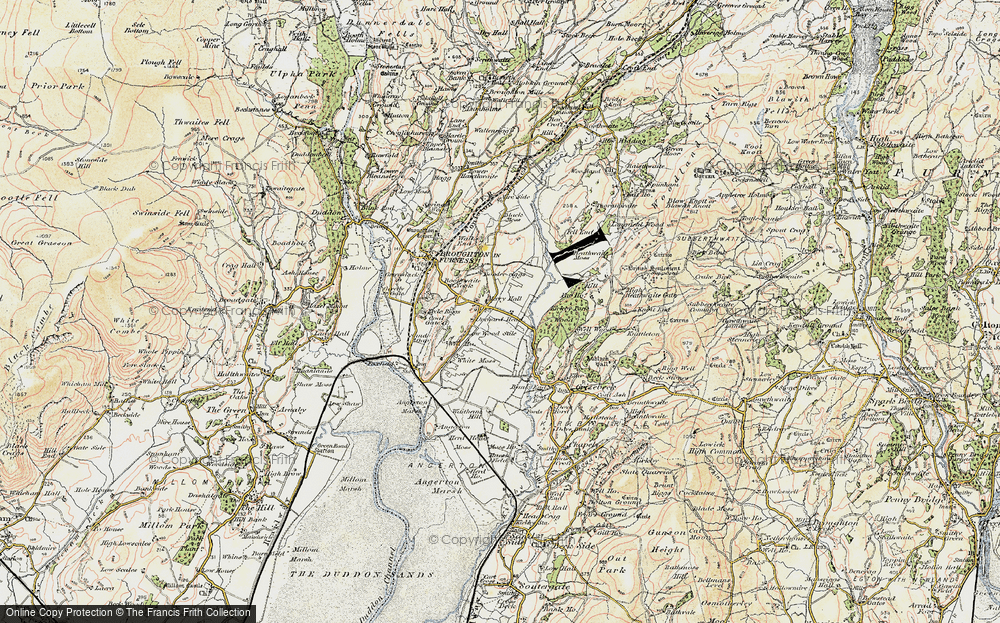 Old Map of Historic Map covering Border Riggs in 1903-1904