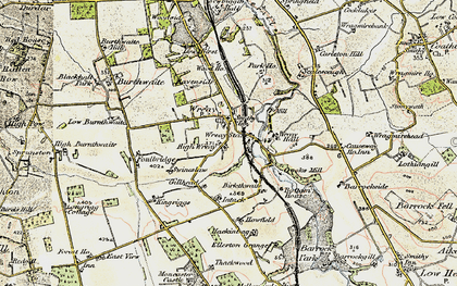 Old map of Wreay Hall in 1901-1904
