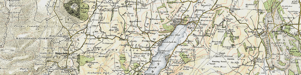 Old map of Bennethead in 1901-1904