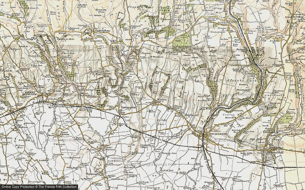 Old Map of Historic Map covering Beadale Wood in 1903-1904