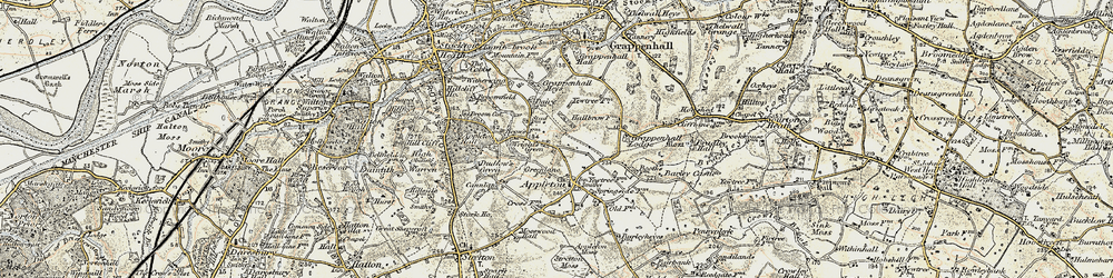 Old map of Wrights Green in 1902-1903