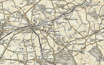 Old map of Writhlington in 1899