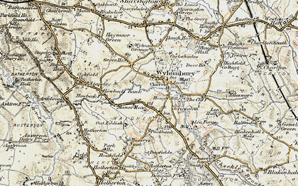 Old map of Wybunbury Grange in 1902