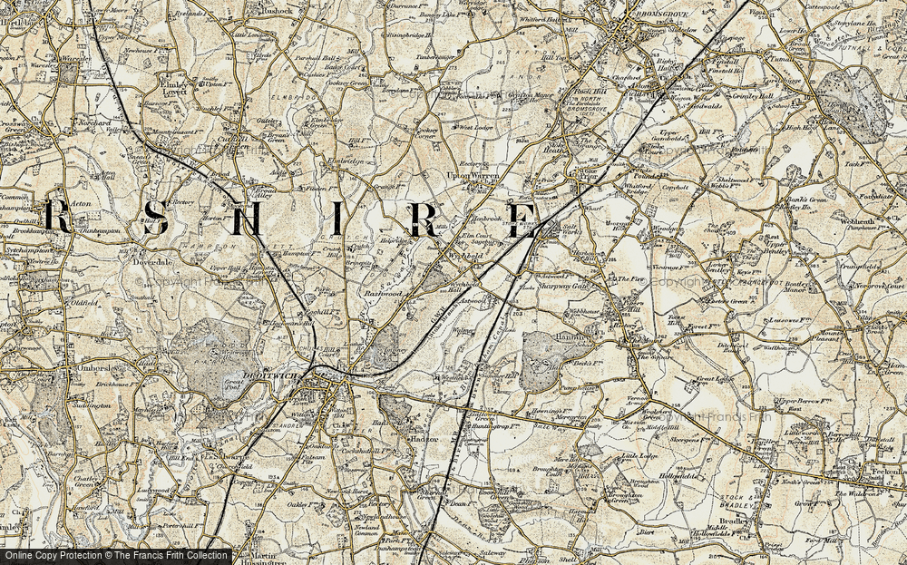 Old Map of Wychbold, 1899-1902 in 1899-1902