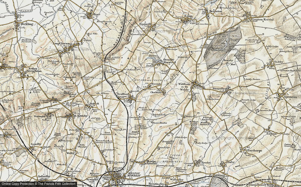 Old Map of Wycomb, 1901-1903 in 1901-1903