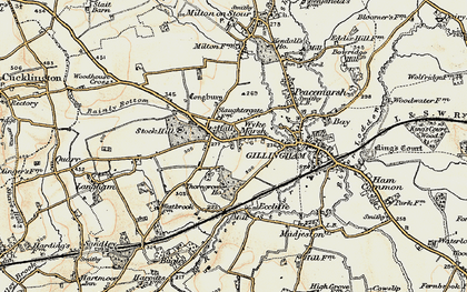 Old map of Wyke in 1897-1899
