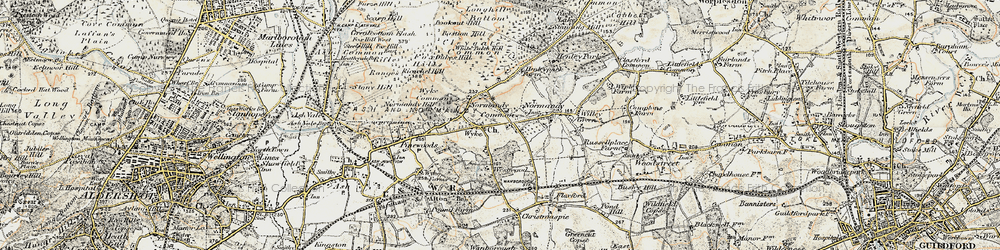 Old map of Wyke in 1898-1909