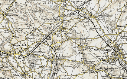 Old map of Wyke in 1903