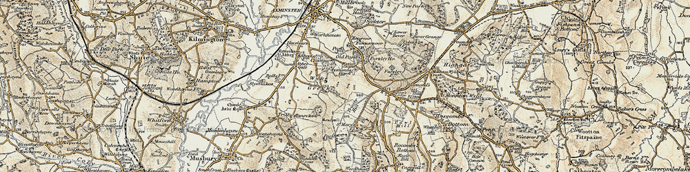 Old map of Wyke Green in 1898-1899