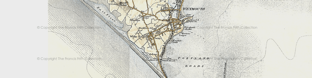 Old map of Wyke Regis in 1899