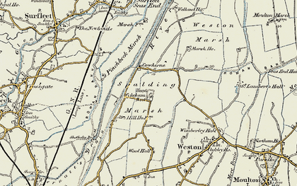 Old map of Wykeham in 1902-1903
