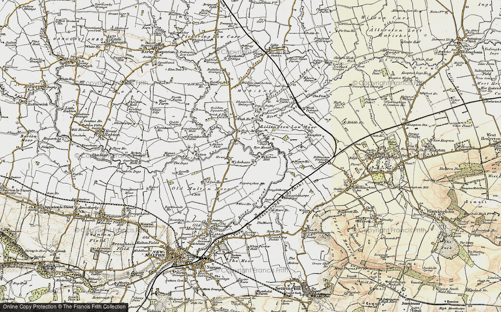 Old Map of Wykeham, 1903-1904 in 1903-1904