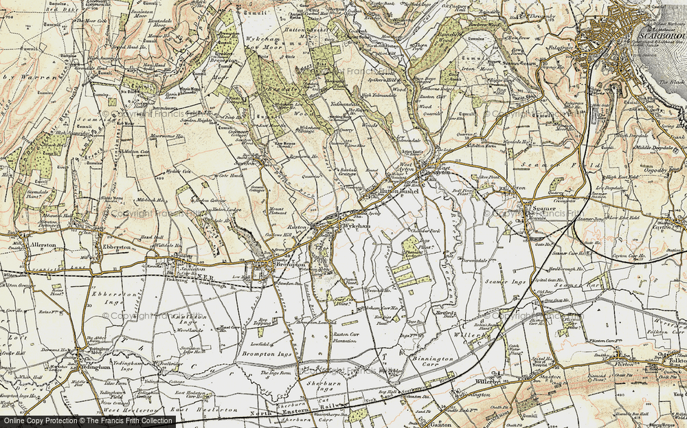 Old Map of Historic Map covering Beedale Beck in 1903-1904
